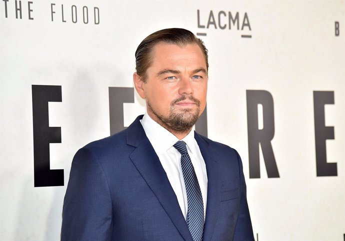 Leonardo DiCaprio en la presentación del documental 'Before the Flood'