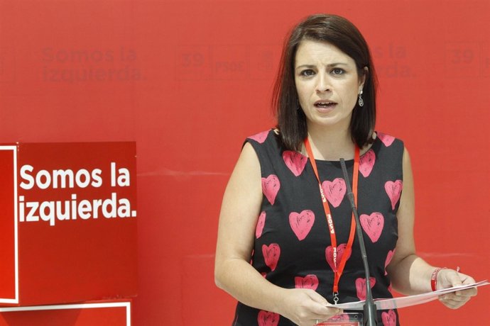 Adriana Lastra visita las instalaciones donde se celebra el Congreso del PSOE