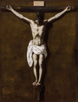 El Bellas Artes expone 'Cristo Crucificado Muerto', de Zurbarán