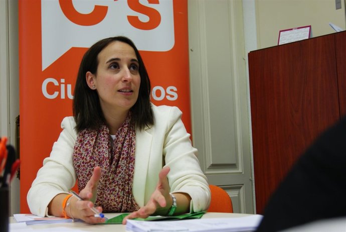 Valladolid. La portavoz de C's en el Ayuntamiento de Valladolid, Pilar Vicente