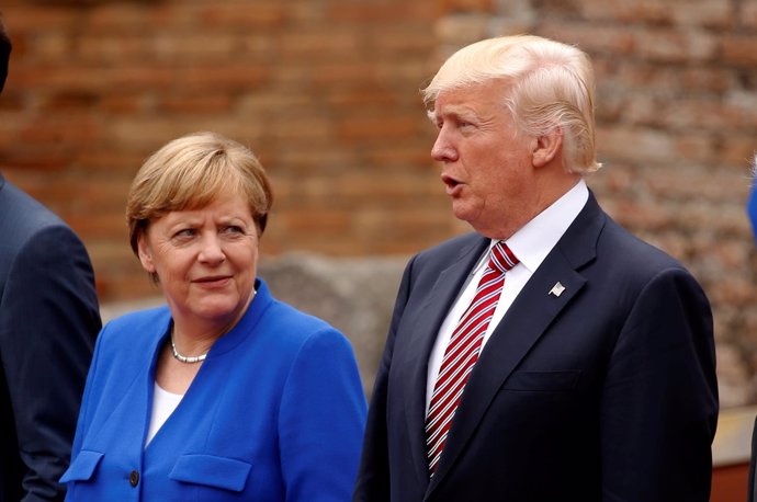 Angela Merkel y Donald Trump