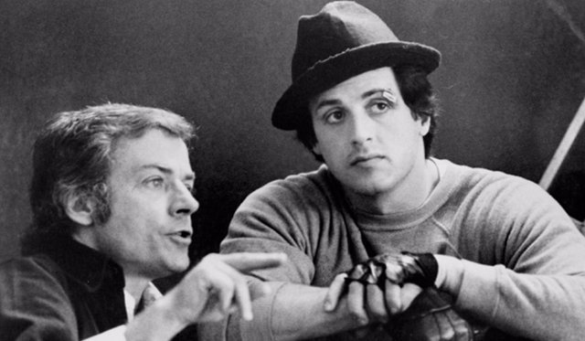 John G. Avildsen y Sylvester Stallone