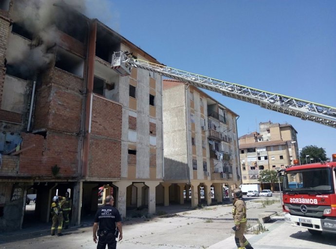 Incendio en Sevilla.