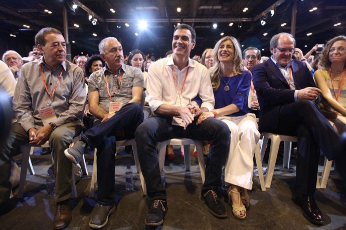 Pedro Sánchez durante el Congreso del PSOE