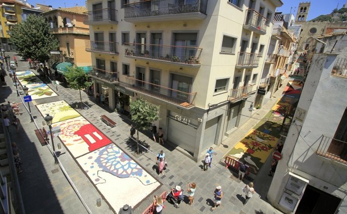 Alfombras de flores en Blanes