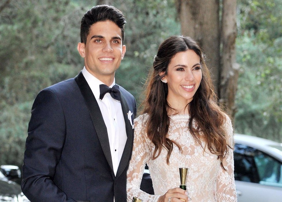 Melissa Jiménez, espectacular el día de su boda con Marc Bartra/ Europa Press