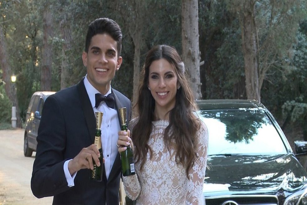 Melissa Jiménez y Marc Bartra ya son marido y mujer