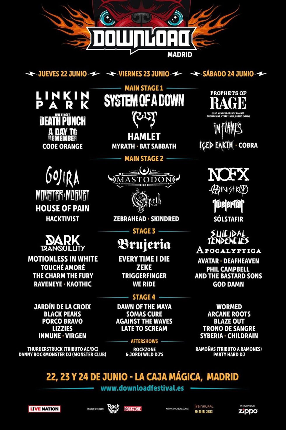 DOWNLOAD FESTIVAL MADRID