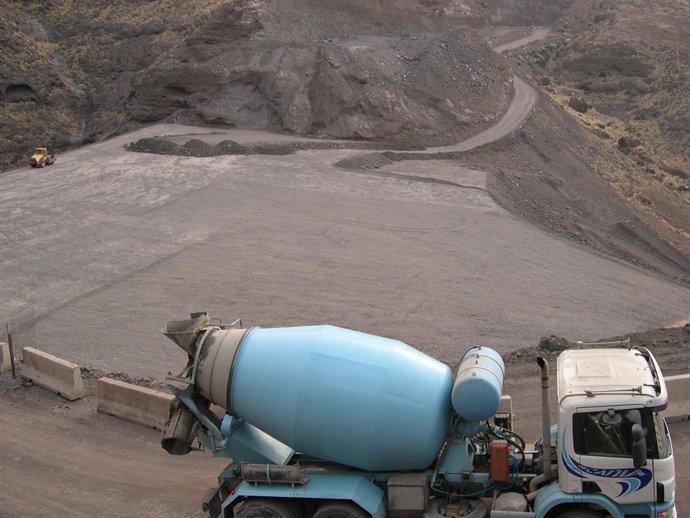 Obras en la carretera de La Aldea