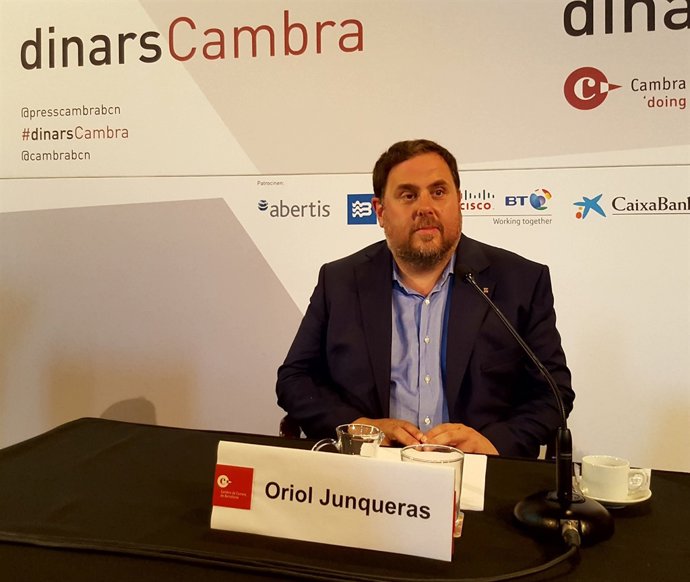 L'conseller d'Economia i vicepresident de la Generalitat, Oriol Junqueras