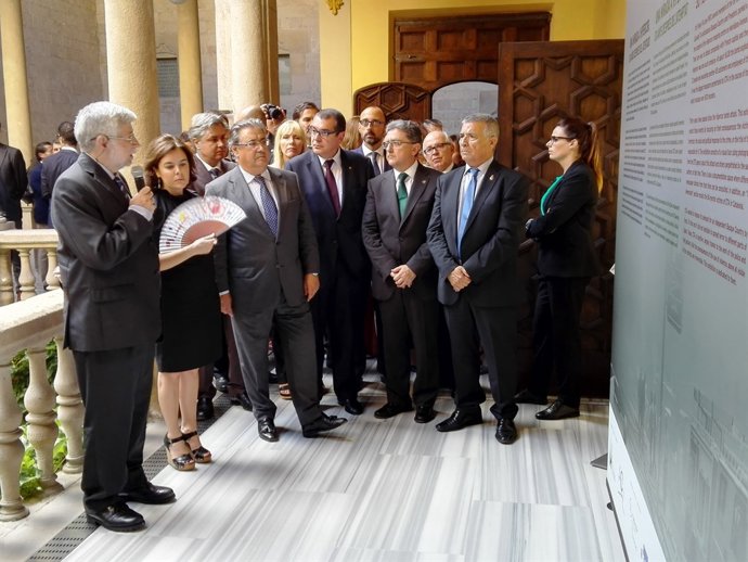 Vicepta.S.Santamaría, ministre J.I.Zoido, conseller J.Jané, delegat I.Millo