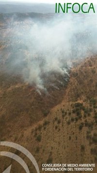 Controlado el incendio forestal en un paraje de Encinasola (Huelva)