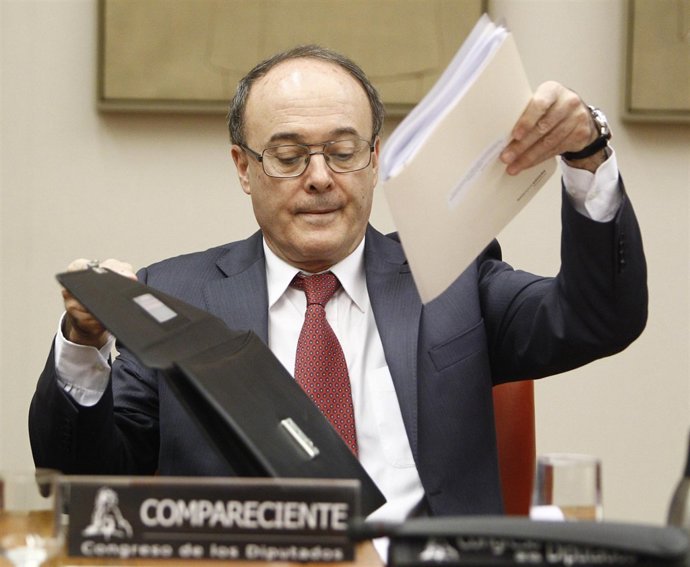 Luis María Linde, governador del Banc d'Espanya 
