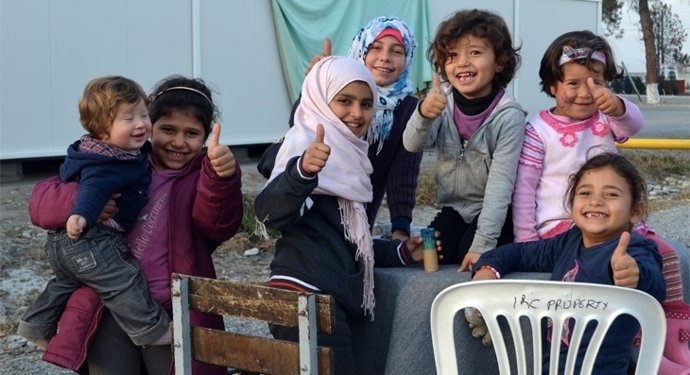Última acció solidària de Creatius en Acció al camp d'Alexandria