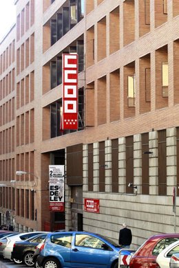 Seu CCOO, logo de Comissions Obreres, edifici