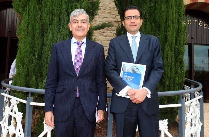 Carlos Gorria, director Territorial Norte de BBVA, y Miguel Cardoso, economista 