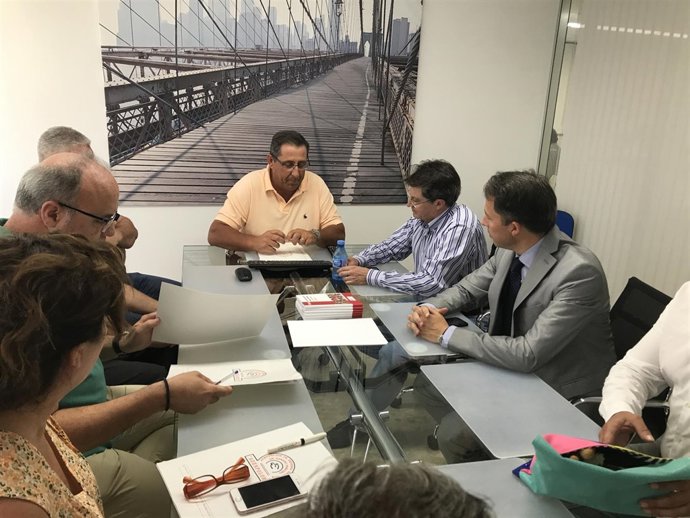 Jódar durante reunión con Adespolorca