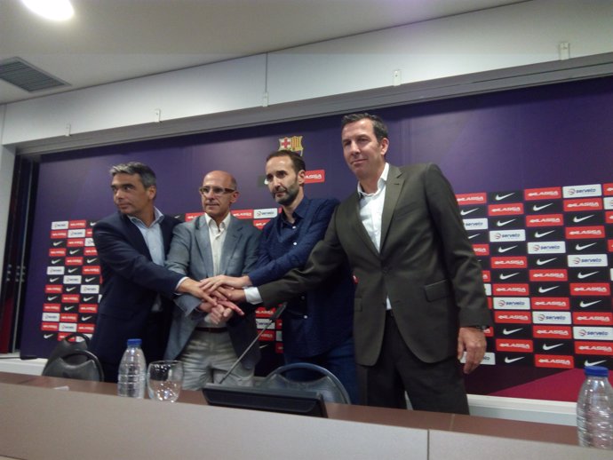 Sito Alonso es presenta amb el FC Barcelona