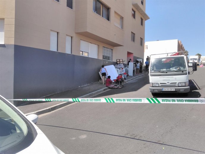 Desalojo en San Isidro