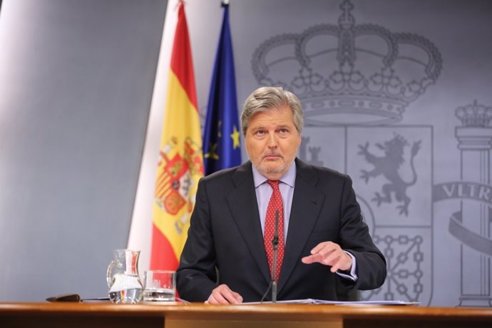 Iñigo Méndez de Vigo en la rueda de prensa tras el Consejo de Ministros