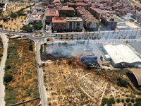 Los Bomberos dan por controlados los incendios declarados en Molina, Alguazas y Murcia