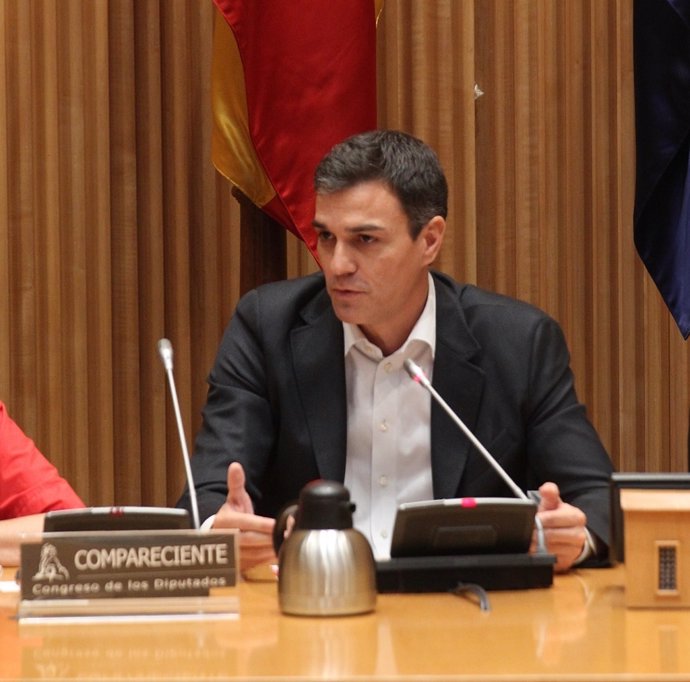 Pedro Sánchez interviene en la reunión del Grupo Parlamentario Socialista