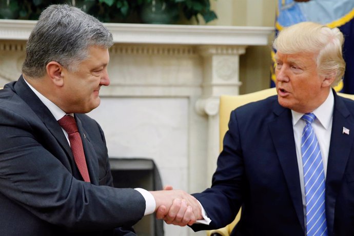 Petro Poroshenko y Donald Trump