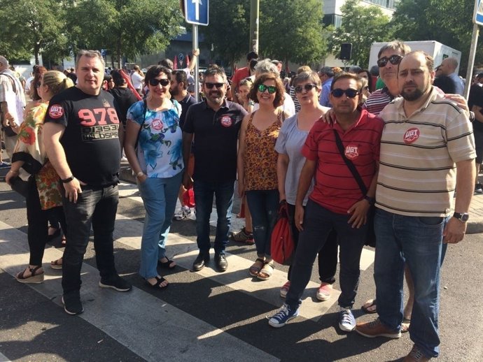 Delegación de UGT en manifestación apoyo 29M