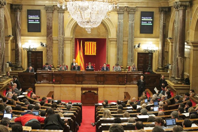 Ple del Parlament de Catalunya