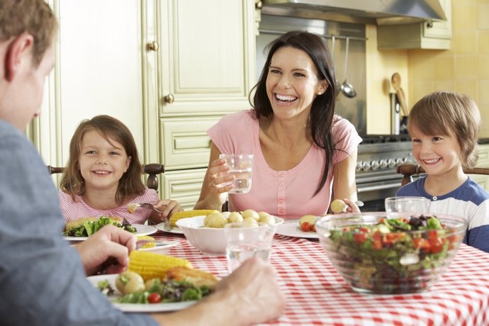 Dieta sana en una familia actual