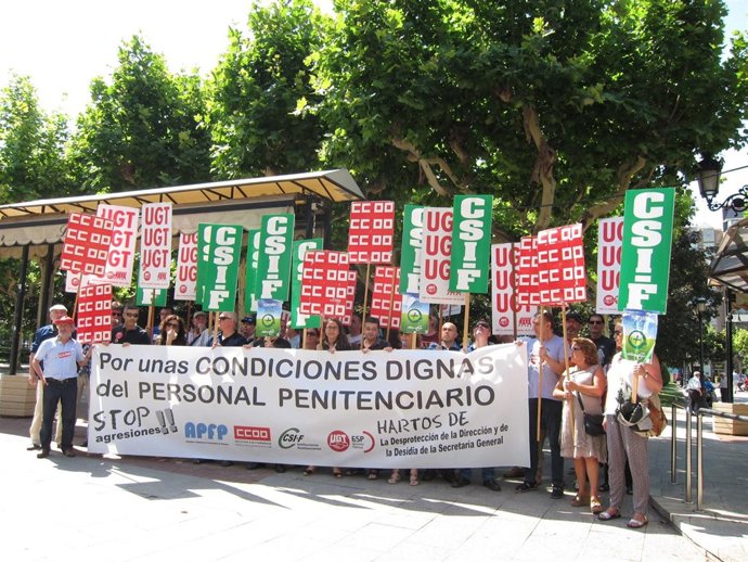 Concentración trabajadores Centro Penitenciario                             