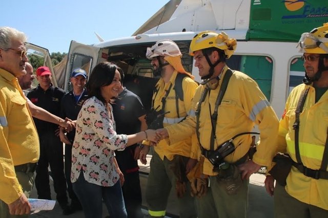 Crespín durante su visita al Cedefo