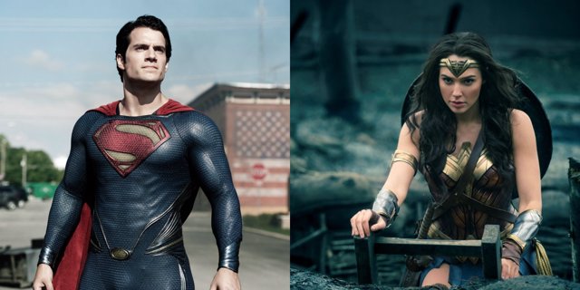Henry Cavill en Man of Steel y Gal Gadot en Wonder Woman