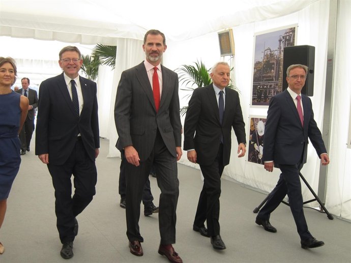 FELIPE VI EN SU VISITA A BP