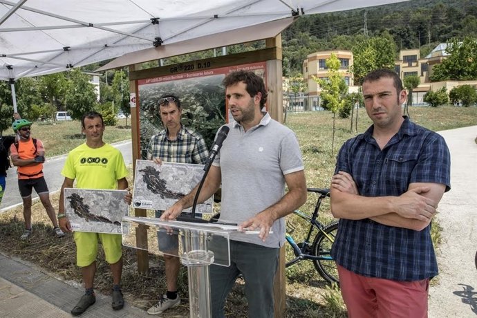 En el acto de este miércoles.