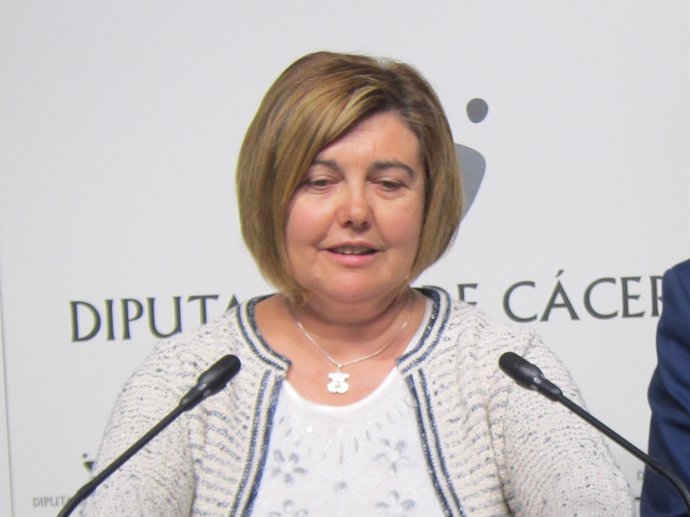 Rosario Cordero, presidenta de la Diputación de Cáceres             