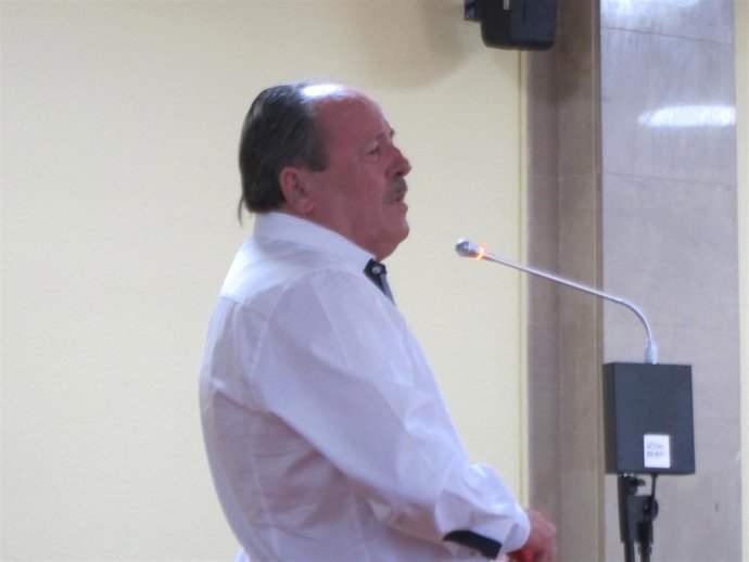 El acusado durante su declaración ante el tribunal                  