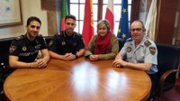 Felicitación a dos policías de Camargo que localizaron al supuesto autor de un intento de agresión sexual