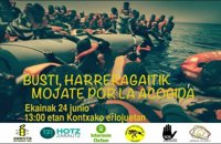 ONGs se mojan este sábado en la playa de La Concha por la acogida de refugiados