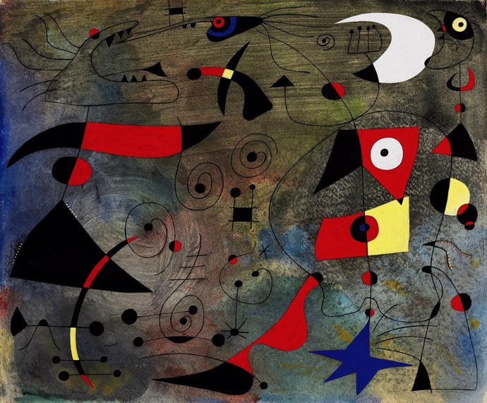 El quadre de Joan Miró 'Femme et oiseaux' (1940)