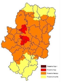 Prealerta roja por riesgo de incendios en Valmadrid y Zuera