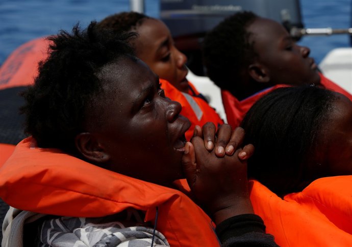 Rescat d'immigrants al Mediterrani 