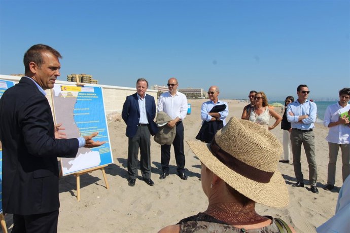 Moragues en la visita a La Garrofera