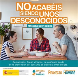 Campaña de Proyecto Hombre para prevenir el consumo de drogas desde la familia