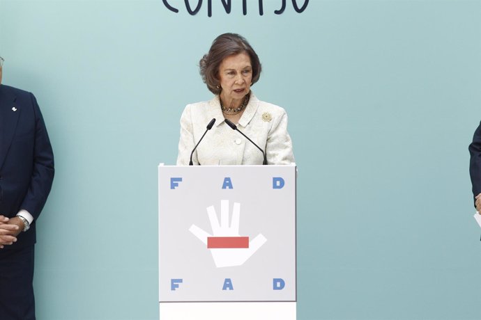 La reina Sofía en un acto de la Fundación de Ayuda contra la Drogadicción