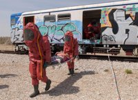 Más de 500 profesionales participan en Rivas (Madrid) en un simulacro de atentado terrorista con bombas químicas