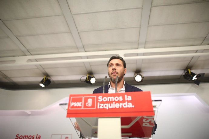 Rueda de prensa de Óscar Puente, portavoz de la Ejecutiva del PSOE