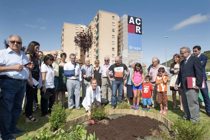 Uxue Barkos, en el inicio del proyecto Efidistrict en la Chantrea.