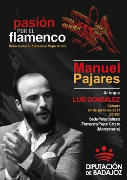 Nota Informativa. “Pasión Por El Flamenco” Recala En Monesterio Con Manuel Pajar