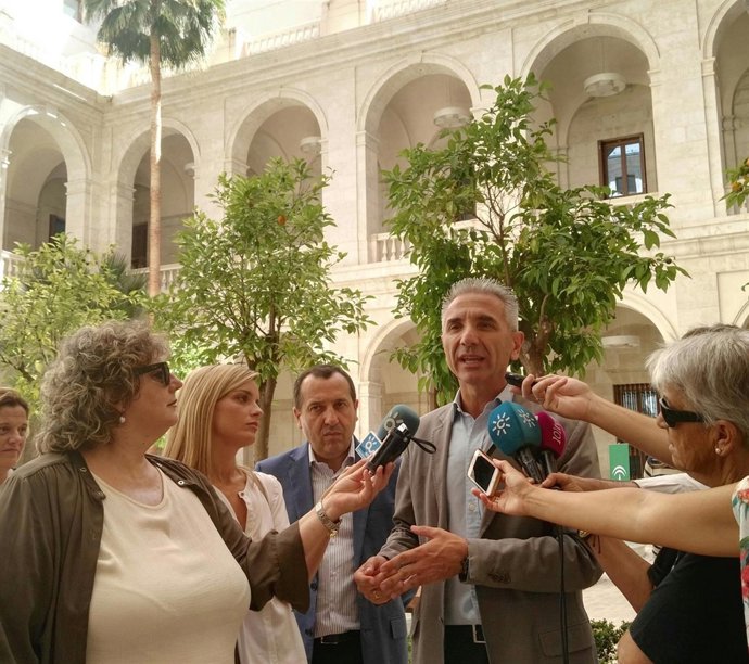 El consejero de Cultura, Miguel Ángel Vázquez, en el Museo de Málaga